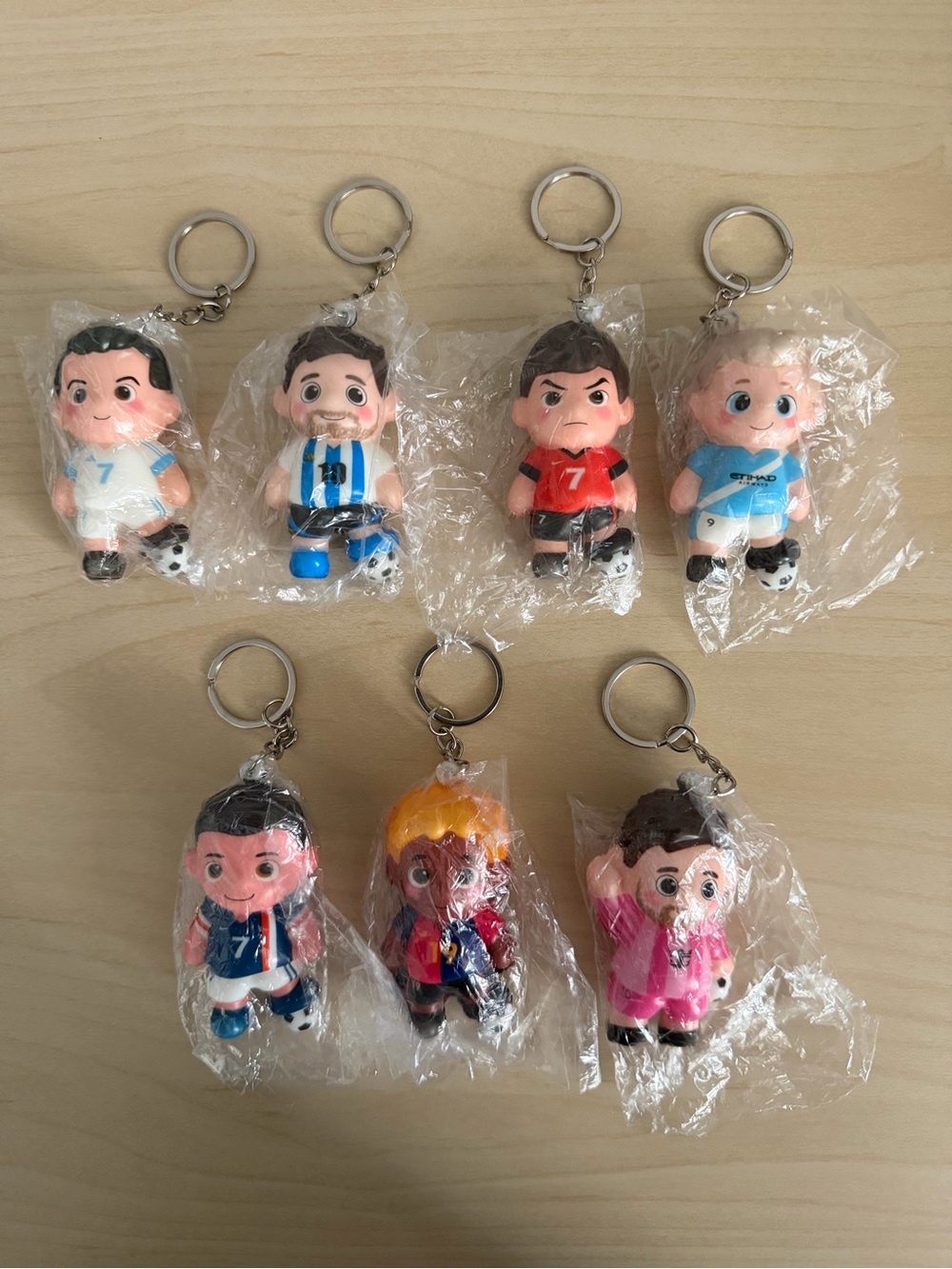 Squishy Soccer Player Keychain- Pick (1)